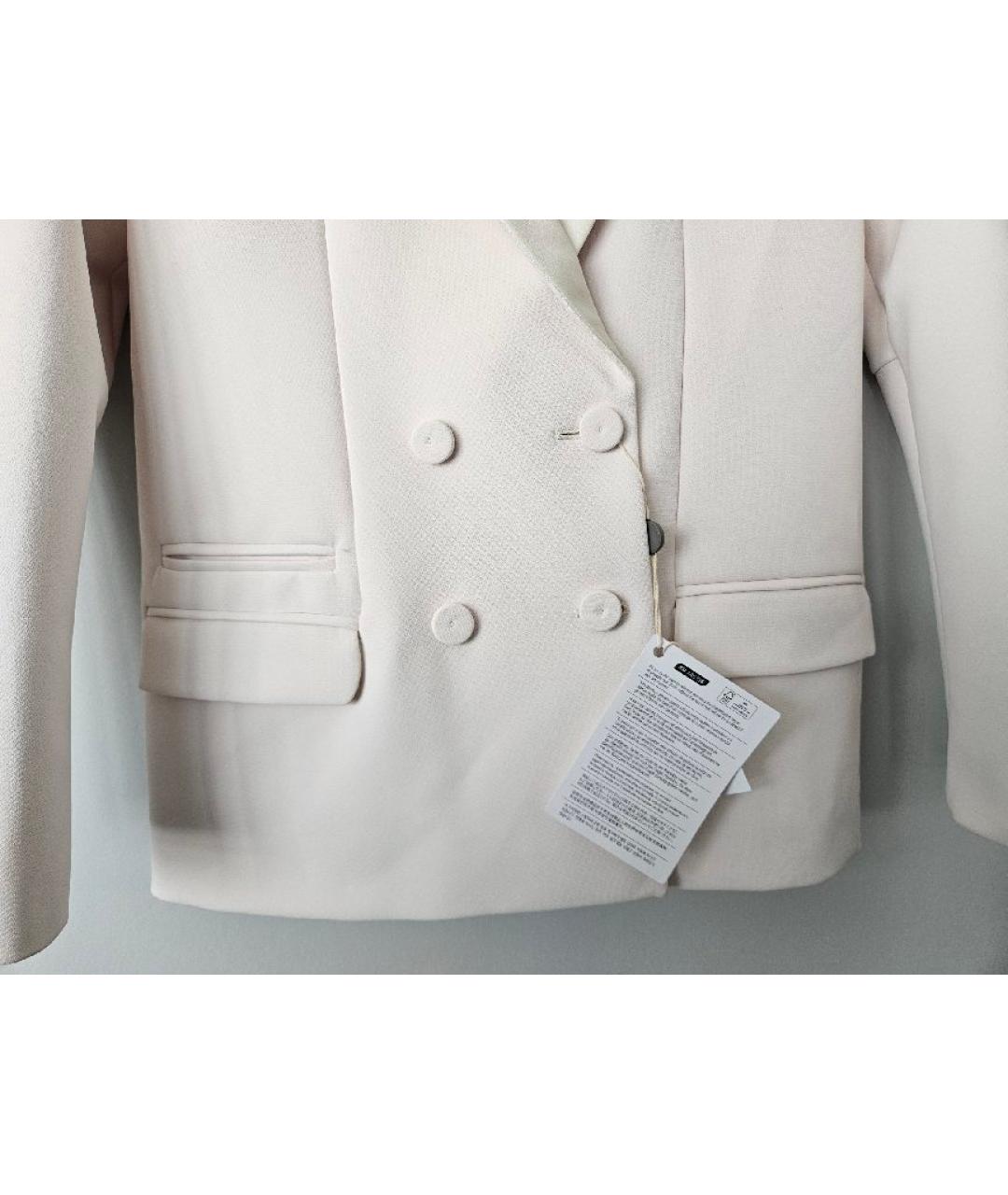 PINKO Белый полиэстеровый жакет/пиджак, фото 4