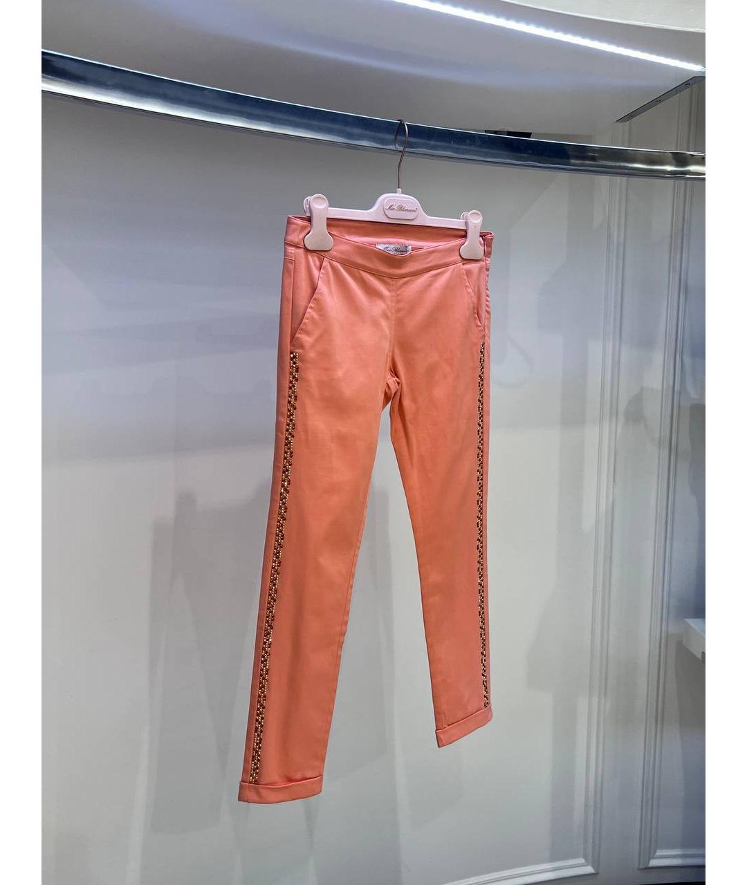 MISS BLUMARINE Коралловые хлопковые брюки и шорты, фото 2