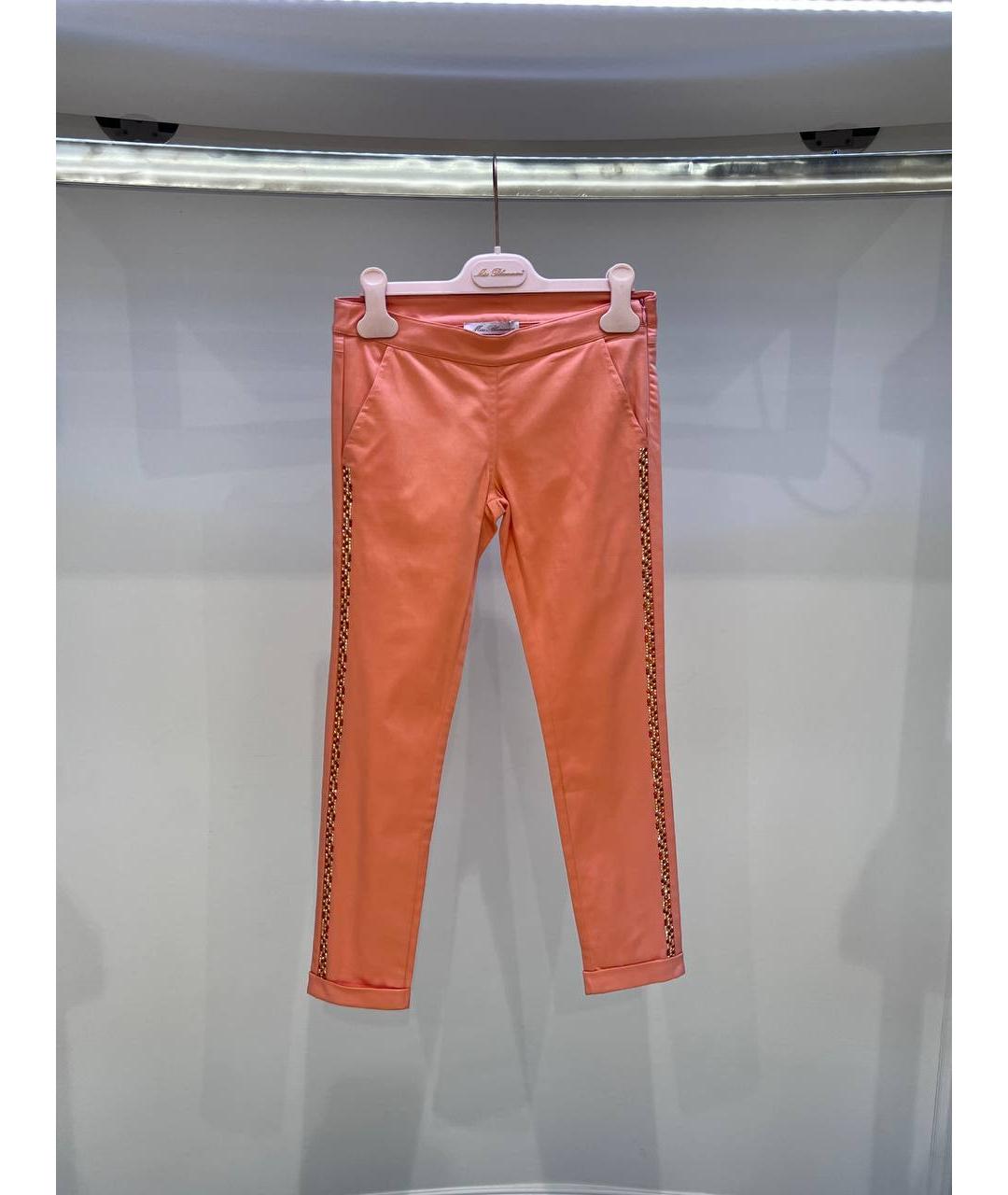 MISS BLUMARINE Коралловые хлопковые брюки и шорты, фото 4