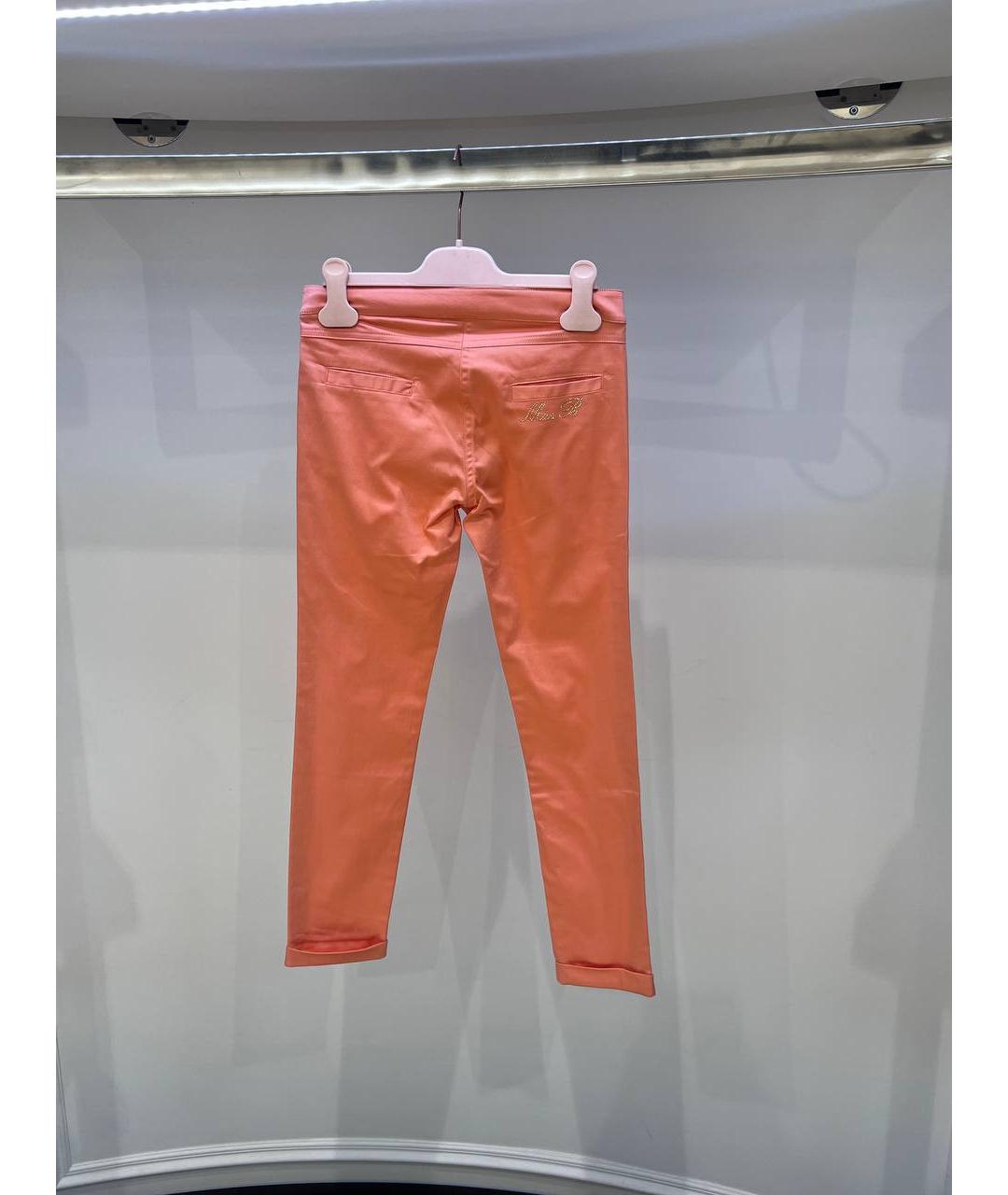 MISS BLUMARINE Коралловые хлопковые брюки и шорты, фото 3