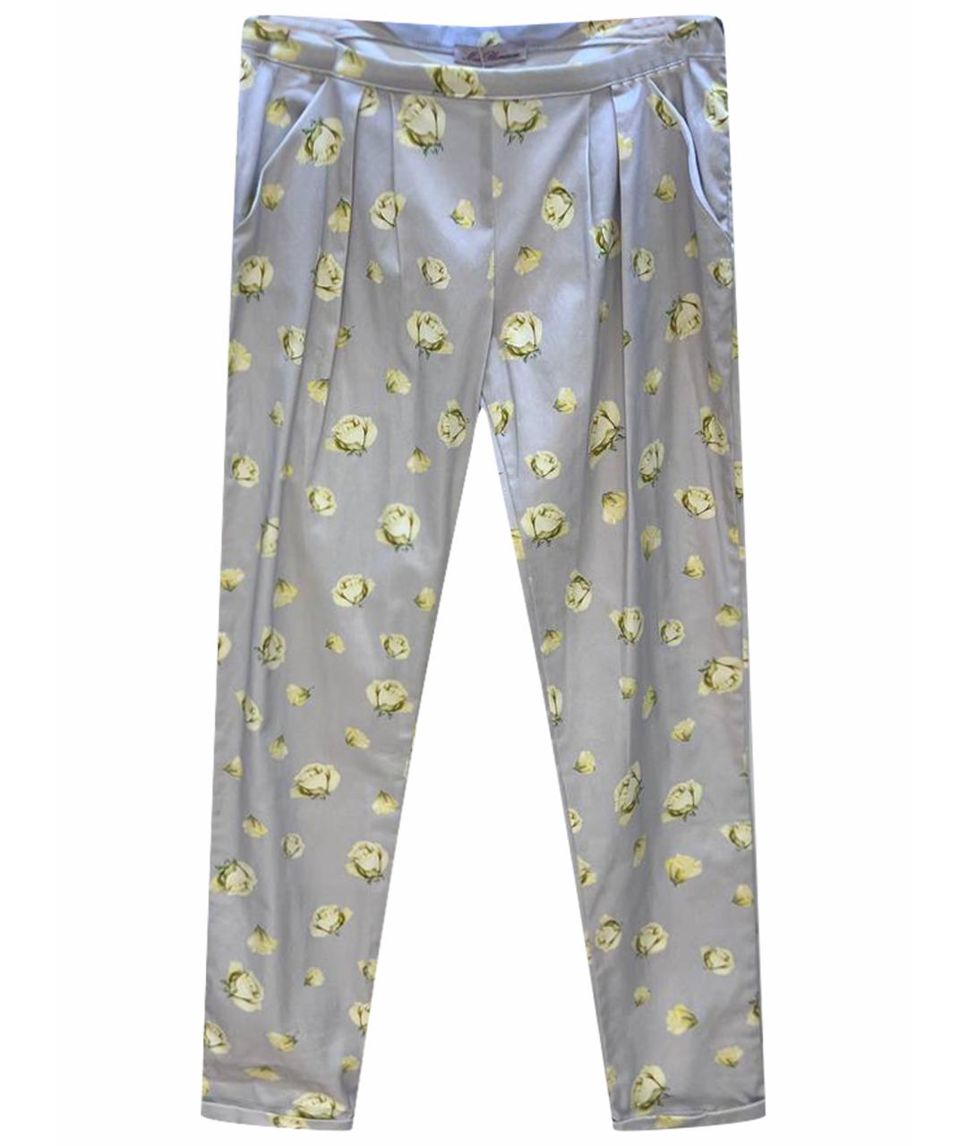 MISS BLUMARINE Мульти хлопковые брюки и шорты, фото 1