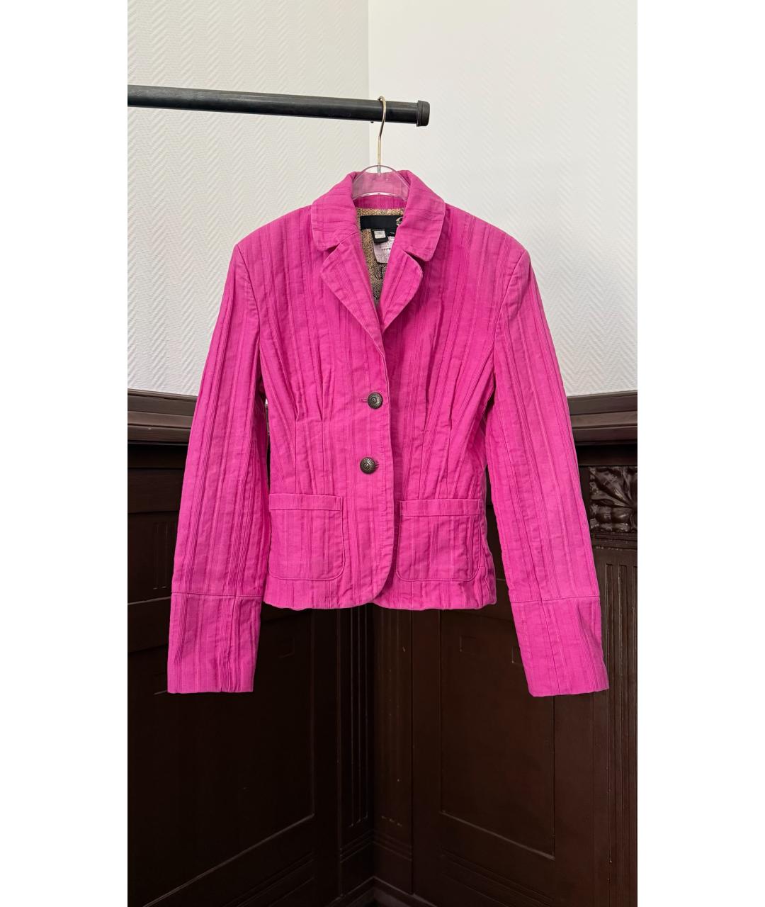 JUST CAVALLI Розовый жакет/пиджак, фото 6