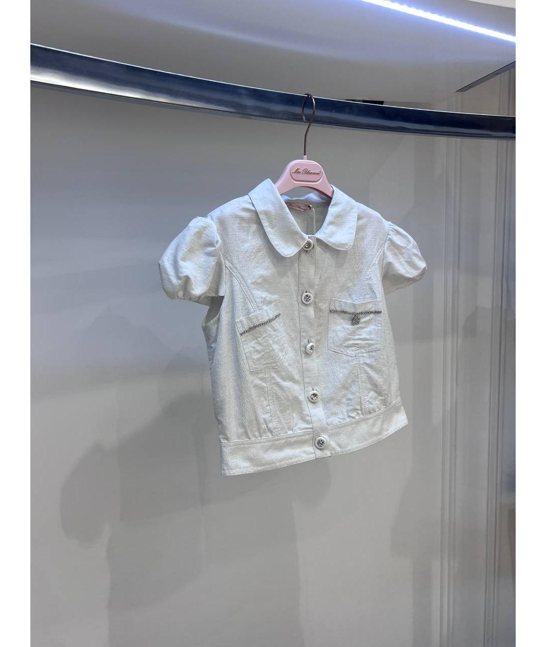 MISS BLUMARINE Белый синтетический жакет / жилет, фото 2