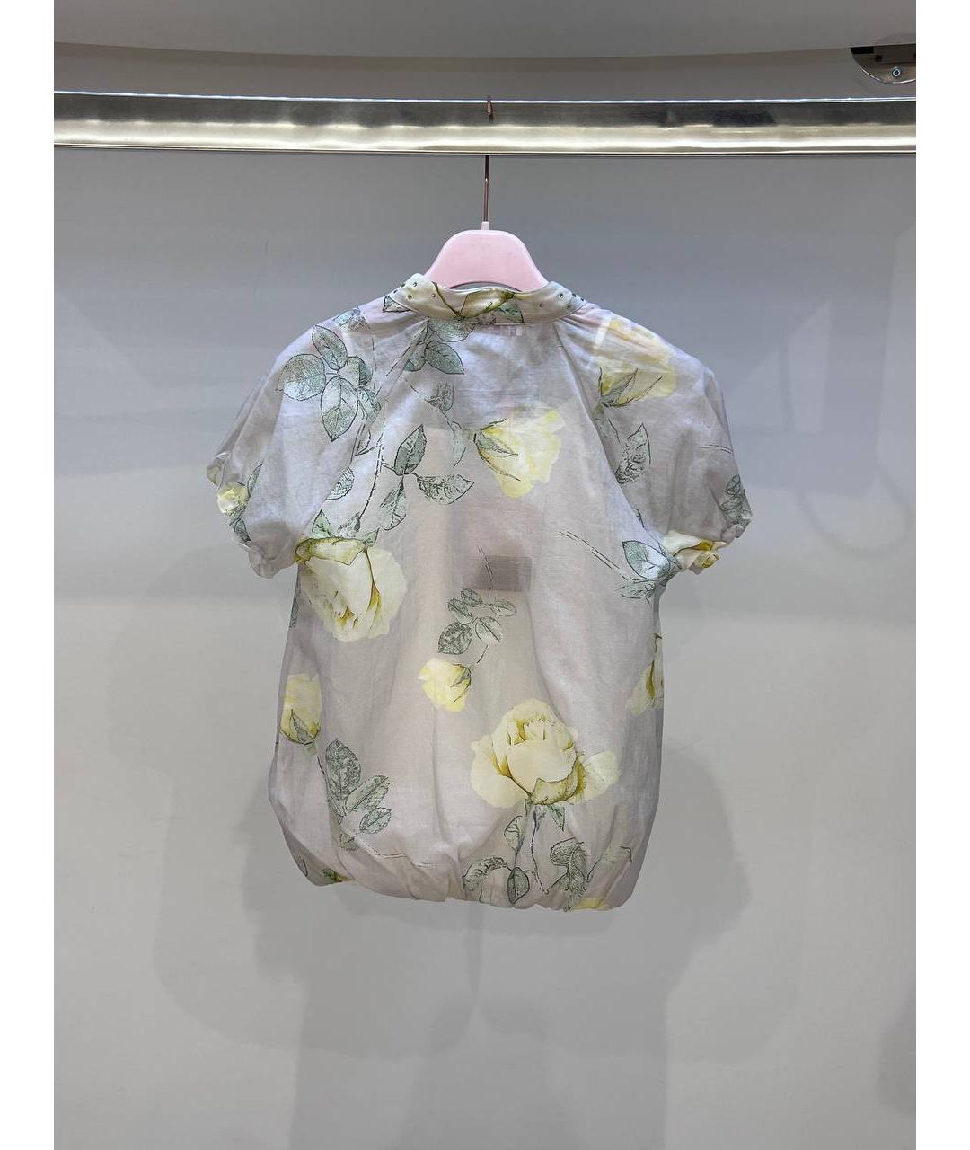 MISS BLUMARINE Мульти хлопковая рубашка/блузка, фото 3