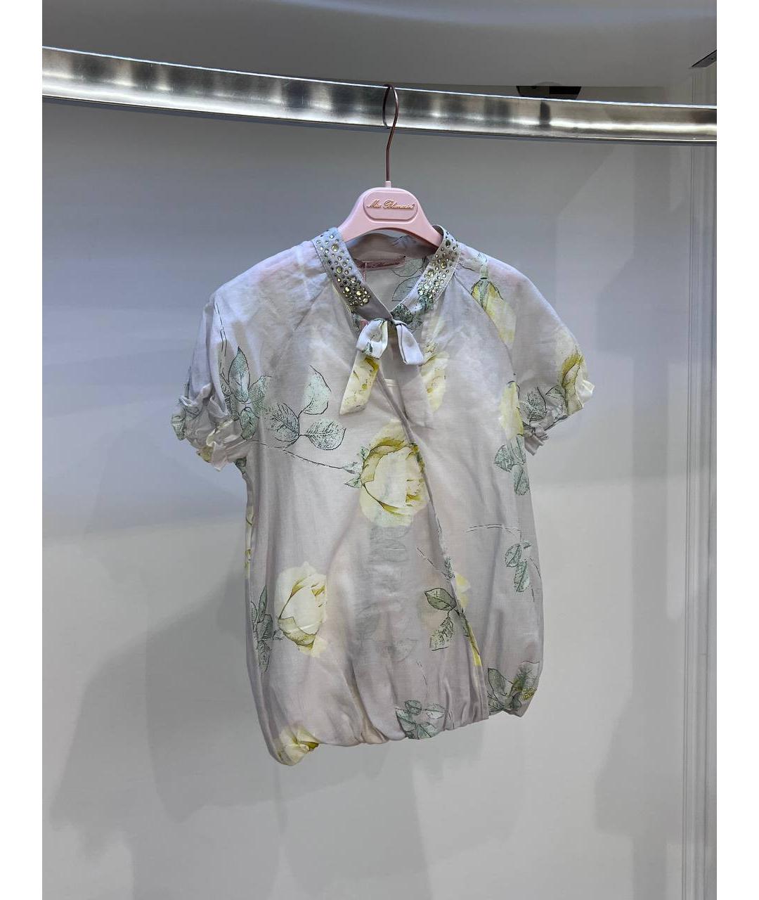 MISS BLUMARINE Мульти хлопковая рубашка/блузка, фото 2