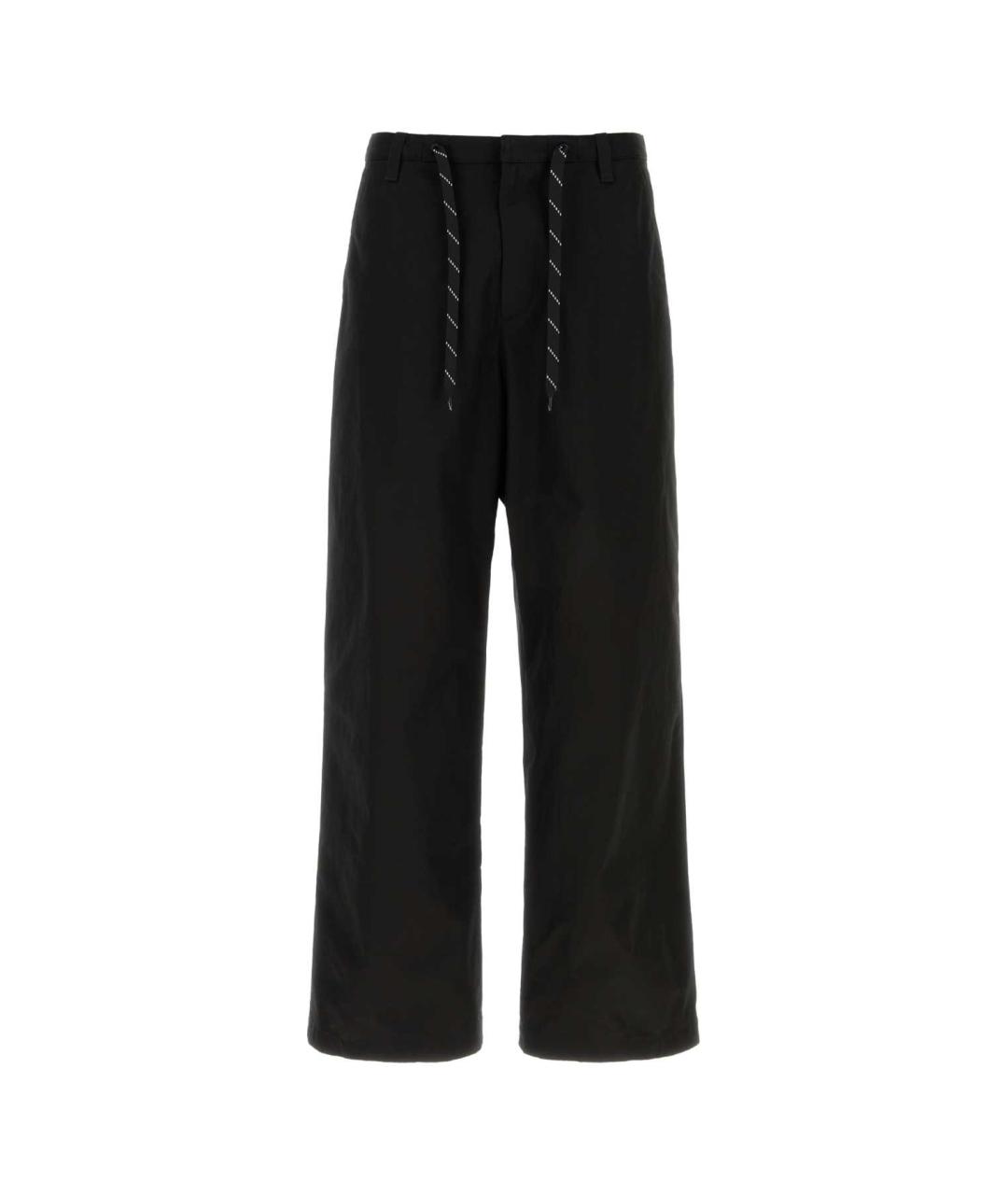 BALENCIAGA Черные хлопковые повседневные брюки, фото 1