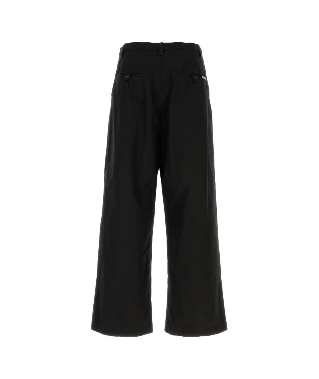 BALENCIAGA Черные хлопковые повседневные брюки, фото 2