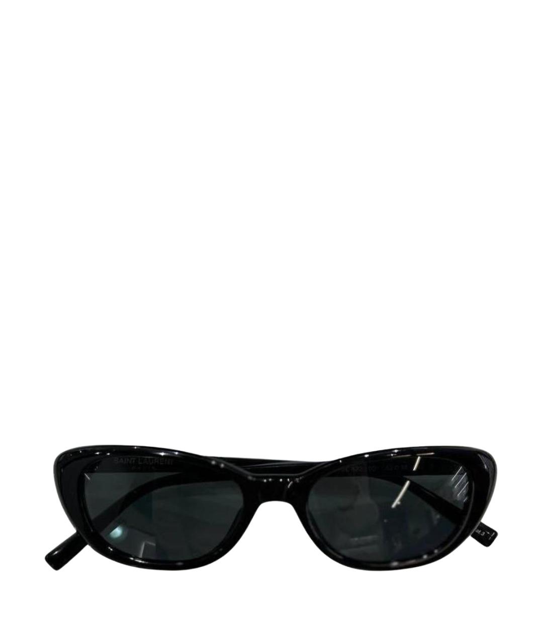 SAINT LAURENT Черные пластиковые солнцезащитные очки, фото 1