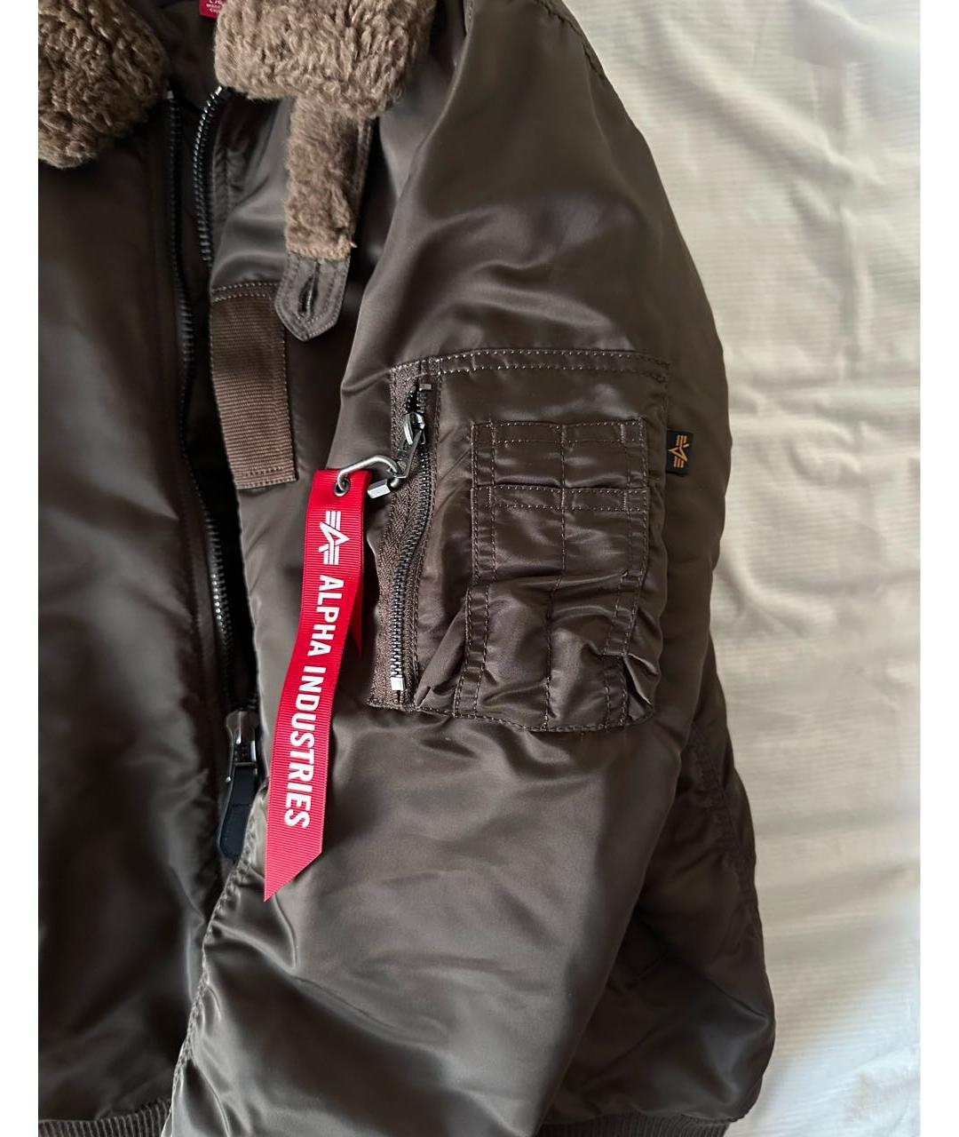 ALPHA INDUSTRIES Коричневая куртка, фото 6