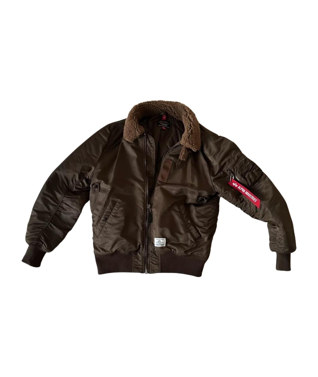 ALPHA INDUSTRIES Коричневая куртка, фото 1