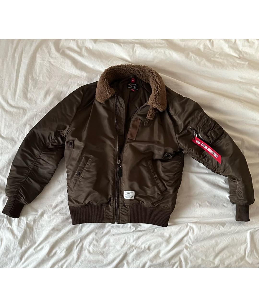 ALPHA INDUSTRIES Коричневая куртка, фото 7
