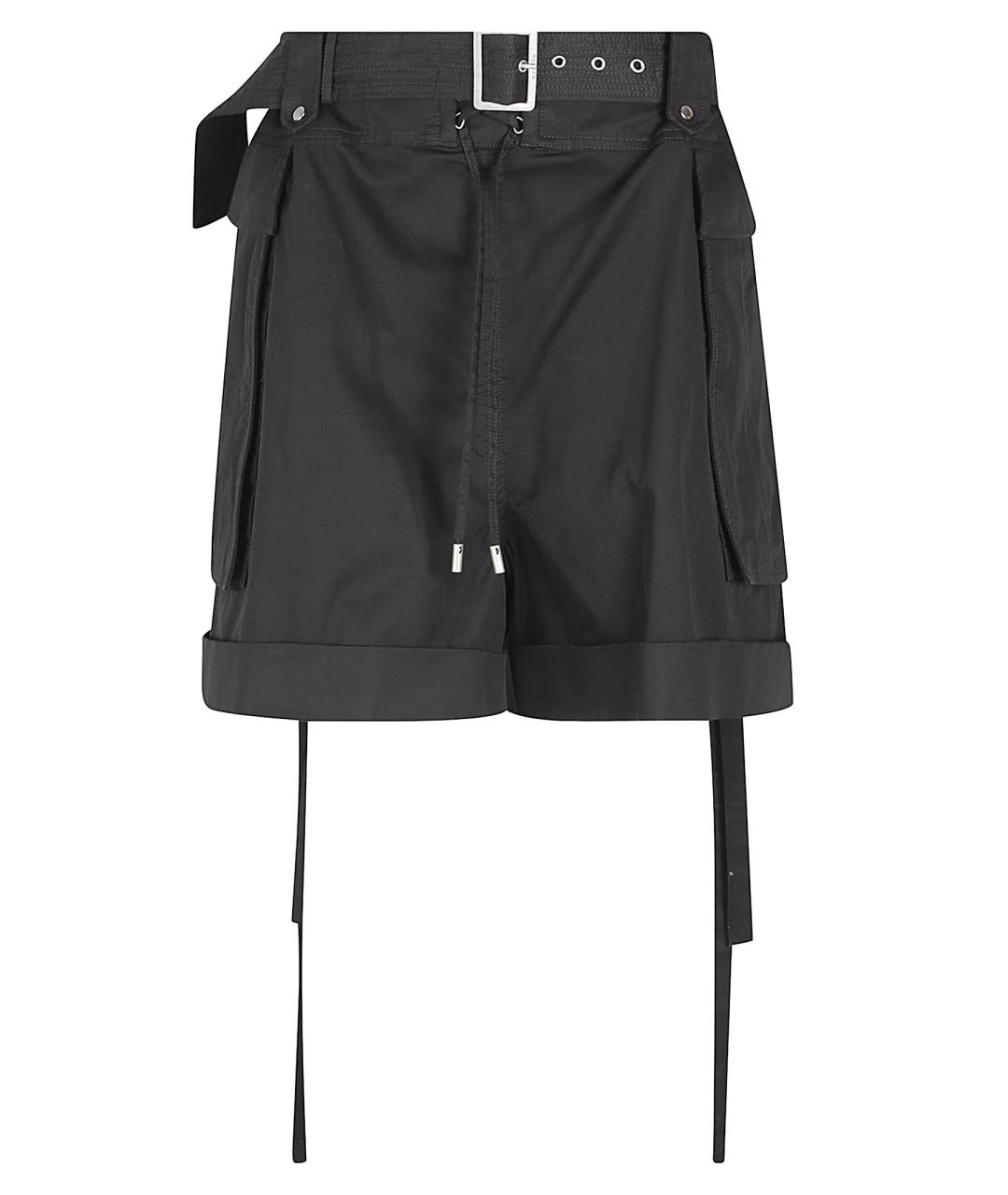 ALEXANDER MCQUEEN Черные хлопковые шорты, фото 1