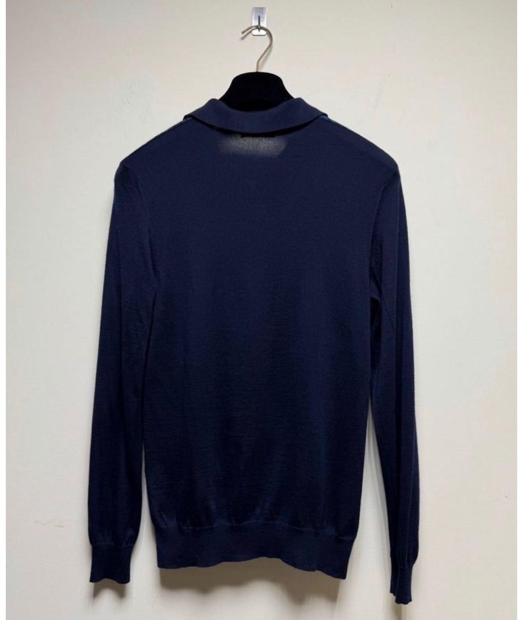 ZILLI Синее поло с длинным рукавом, фото 2