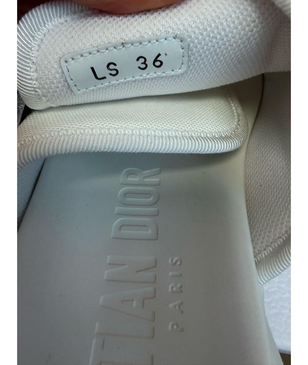 CHRISTIAN DIOR Белые неопреновые шлепанцы, фото 8