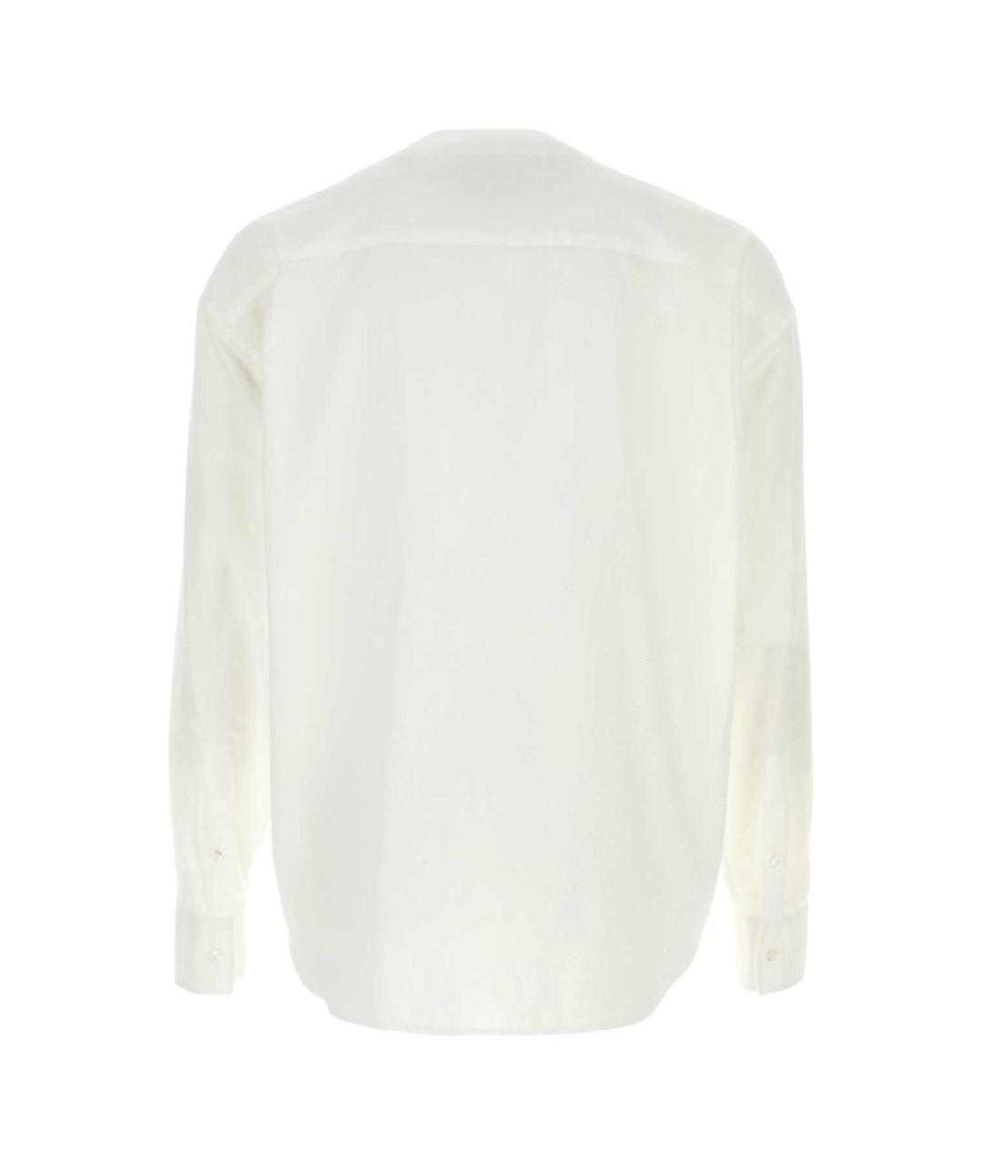 GIORGIO ARMANI Белая хлопковая кэжуал рубашка, фото 2