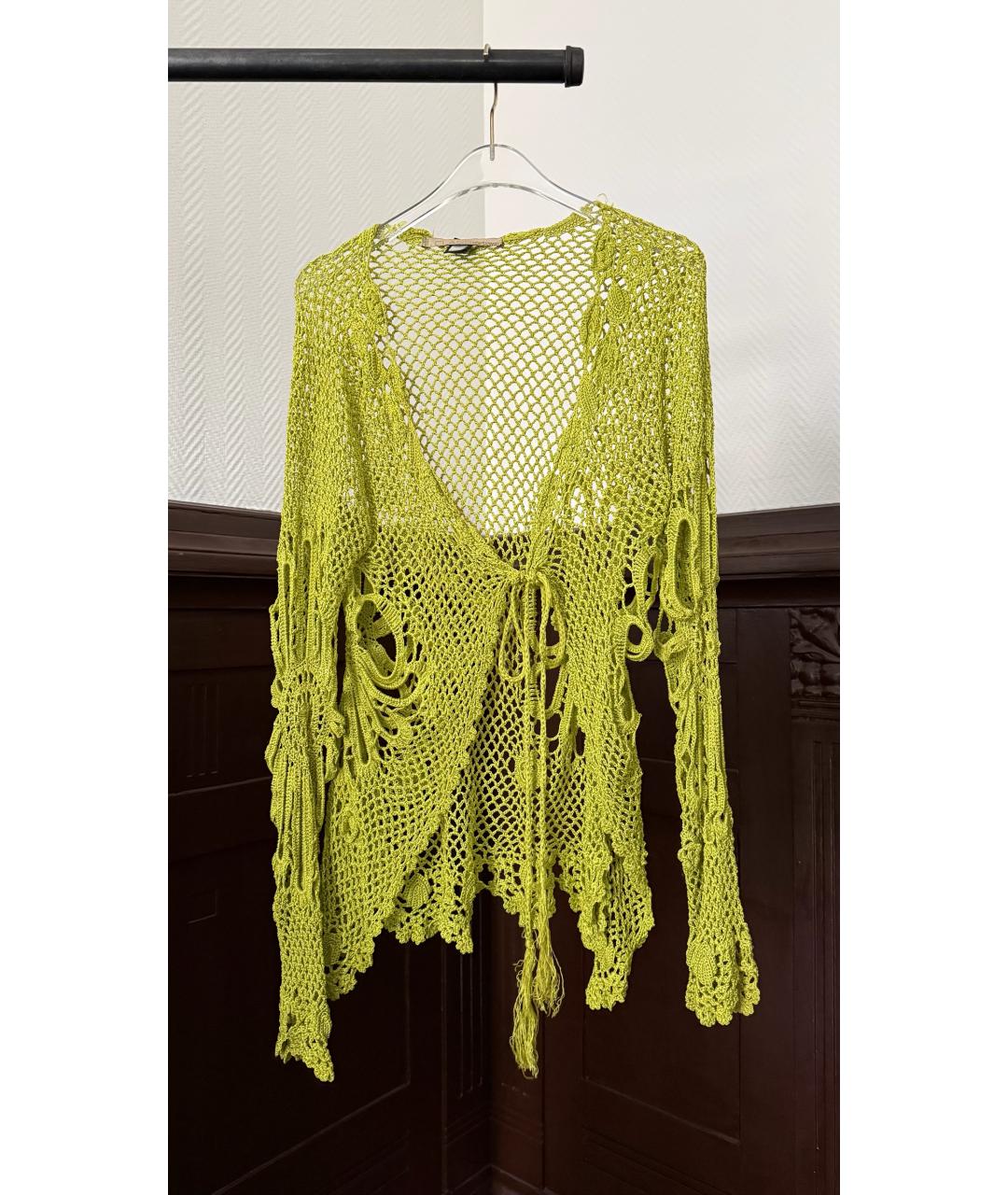 ROBERTO CAVALLI Зеленый кардиган, фото 3