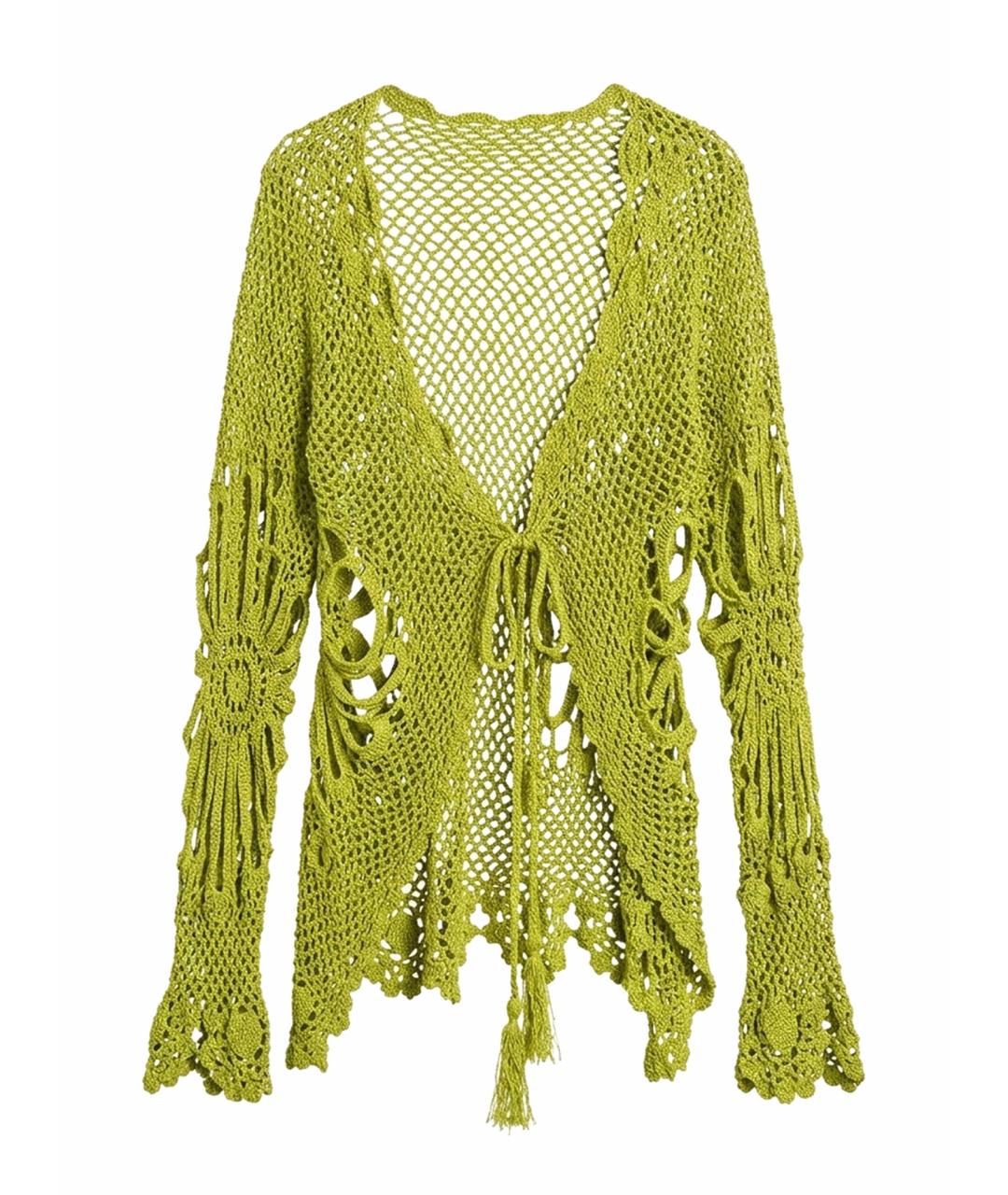 ROBERTO CAVALLI Зеленый кардиган, фото 1