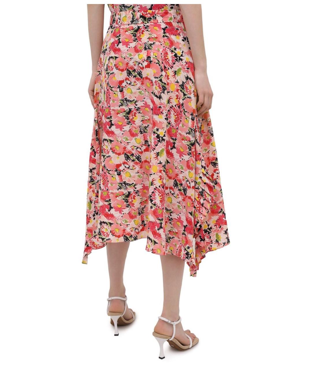 STELLA MCCARTNEY Коралловый шелковый костюм с юбками, фото 5