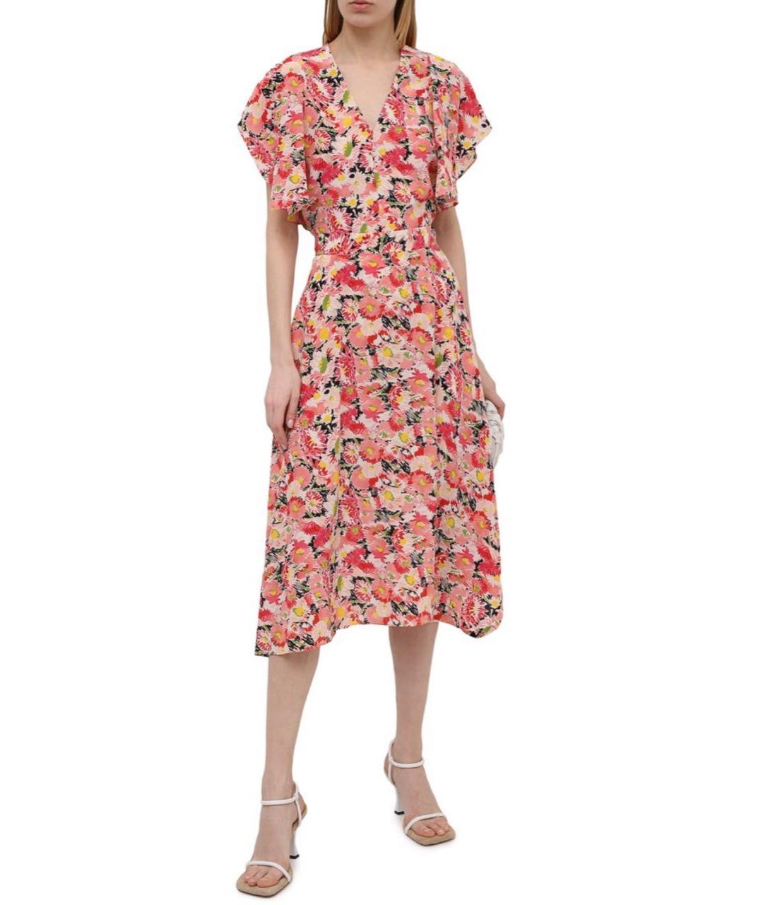 STELLA MCCARTNEY Коралловый шелковый костюм с юбками, фото 3