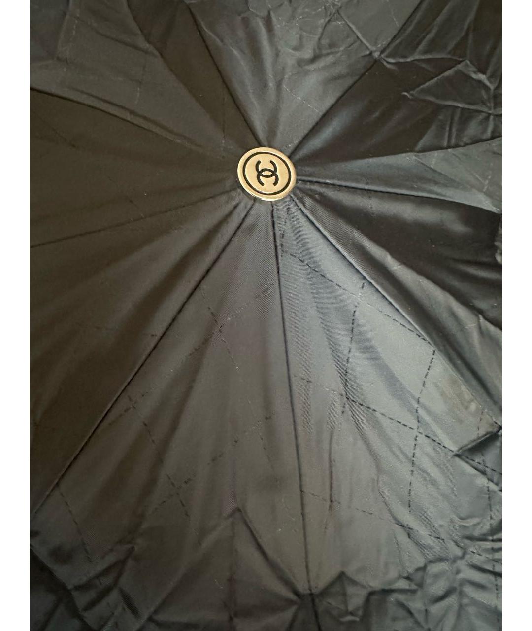 CHANEL Черный зонт, фото 2