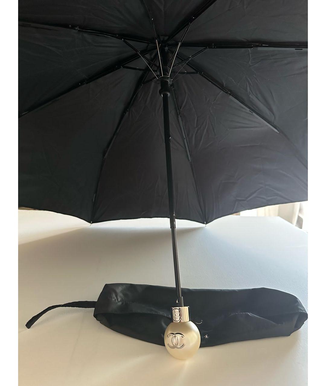 CHANEL Черный зонт, фото 4