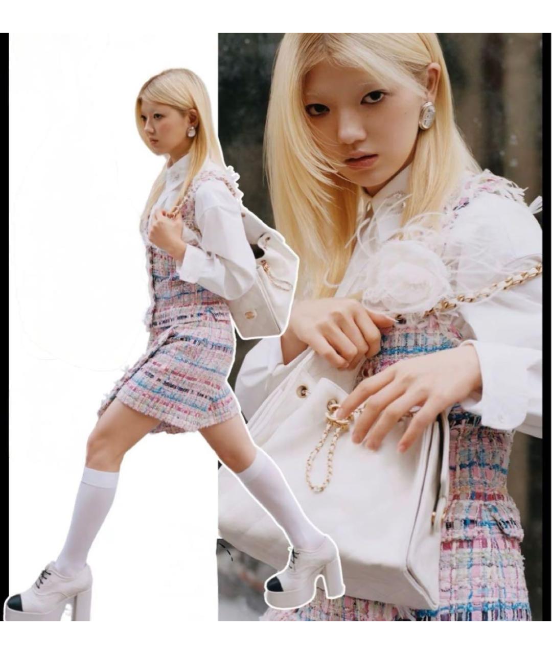 CHANEL Серебряные металлические серьги, фото 4