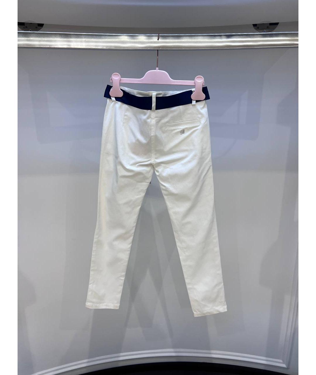 MISS BLUMARINE Белые вискозные брюки и шорты, фото 3