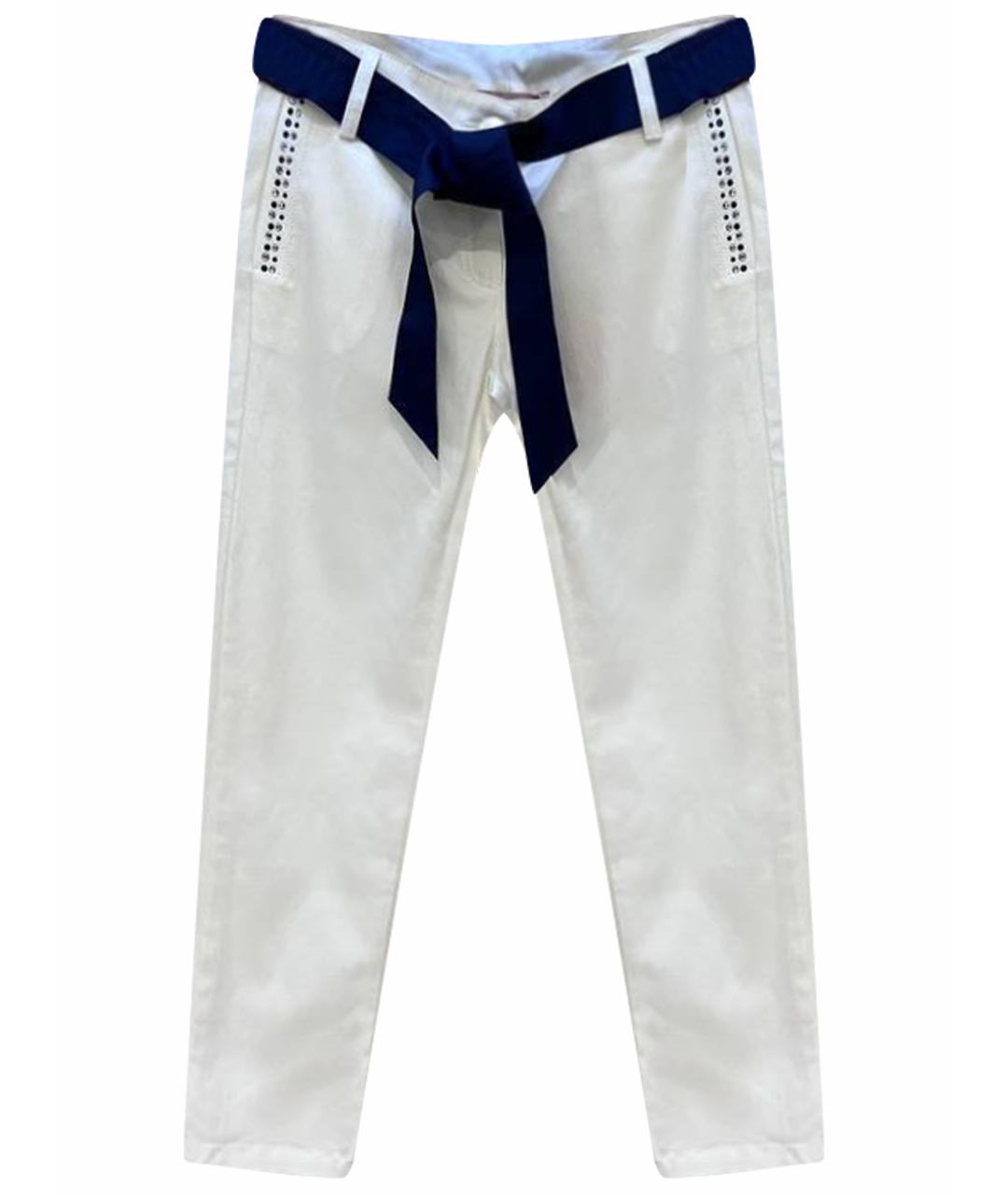 MISS BLUMARINE Белые вискозные брюки и шорты, фото 1