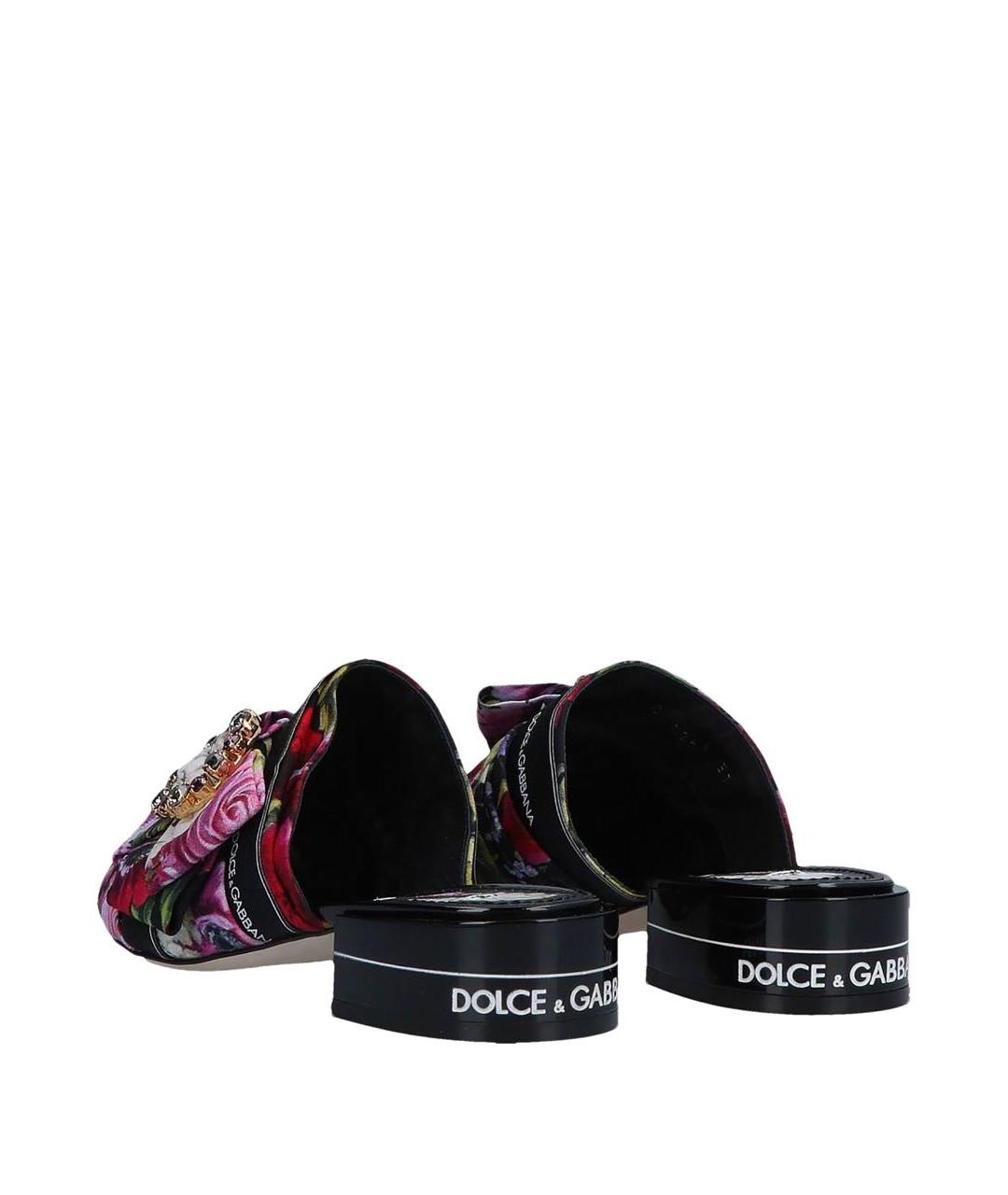 DOLCE&GABBANA Мульти текстильные мюли, фото 8