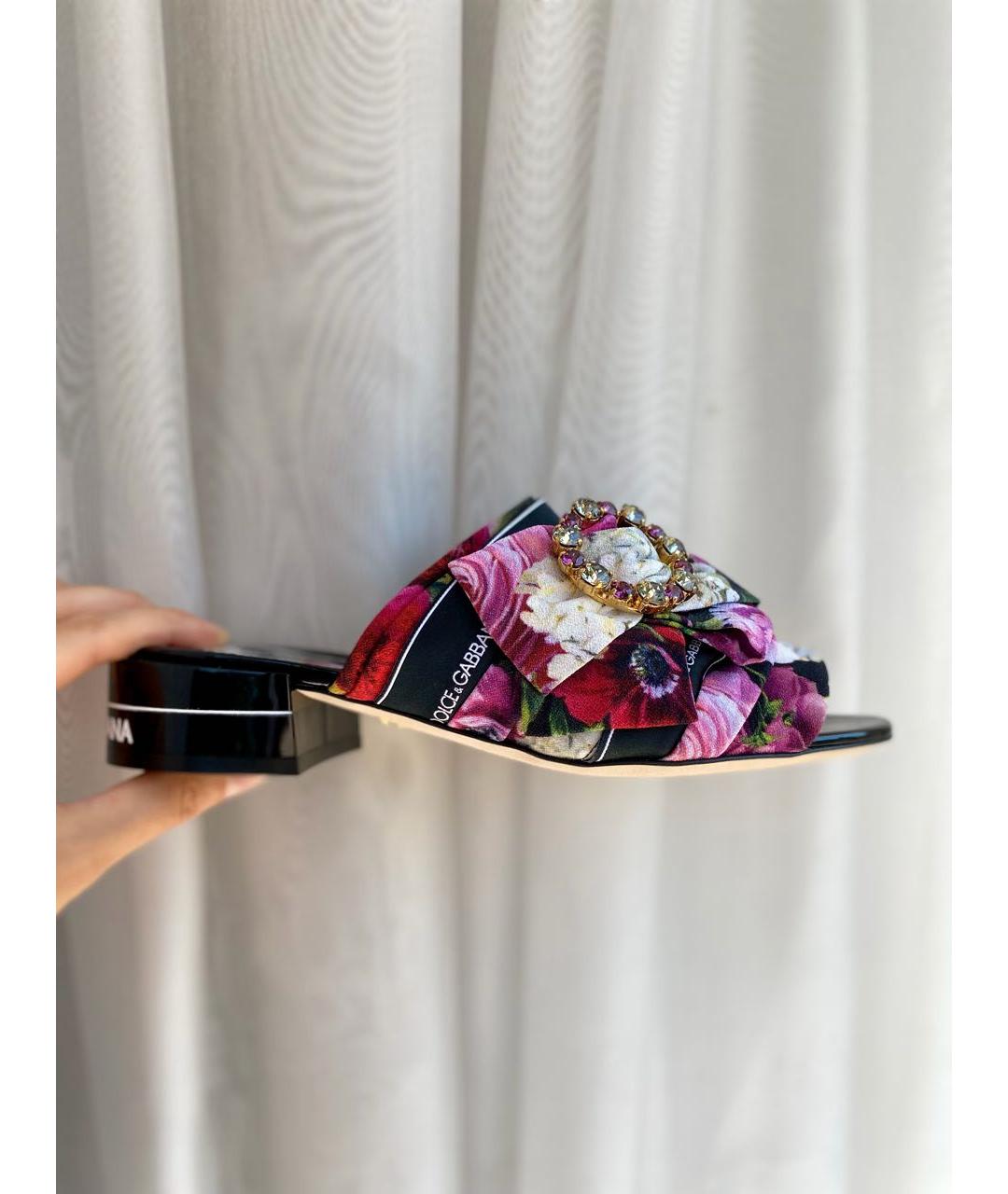 DOLCE&GABBANA Мульти текстильные мюли, фото 3