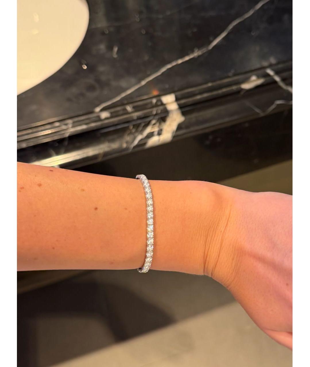 APM Monaco Белый серебряный браслет, фото 3