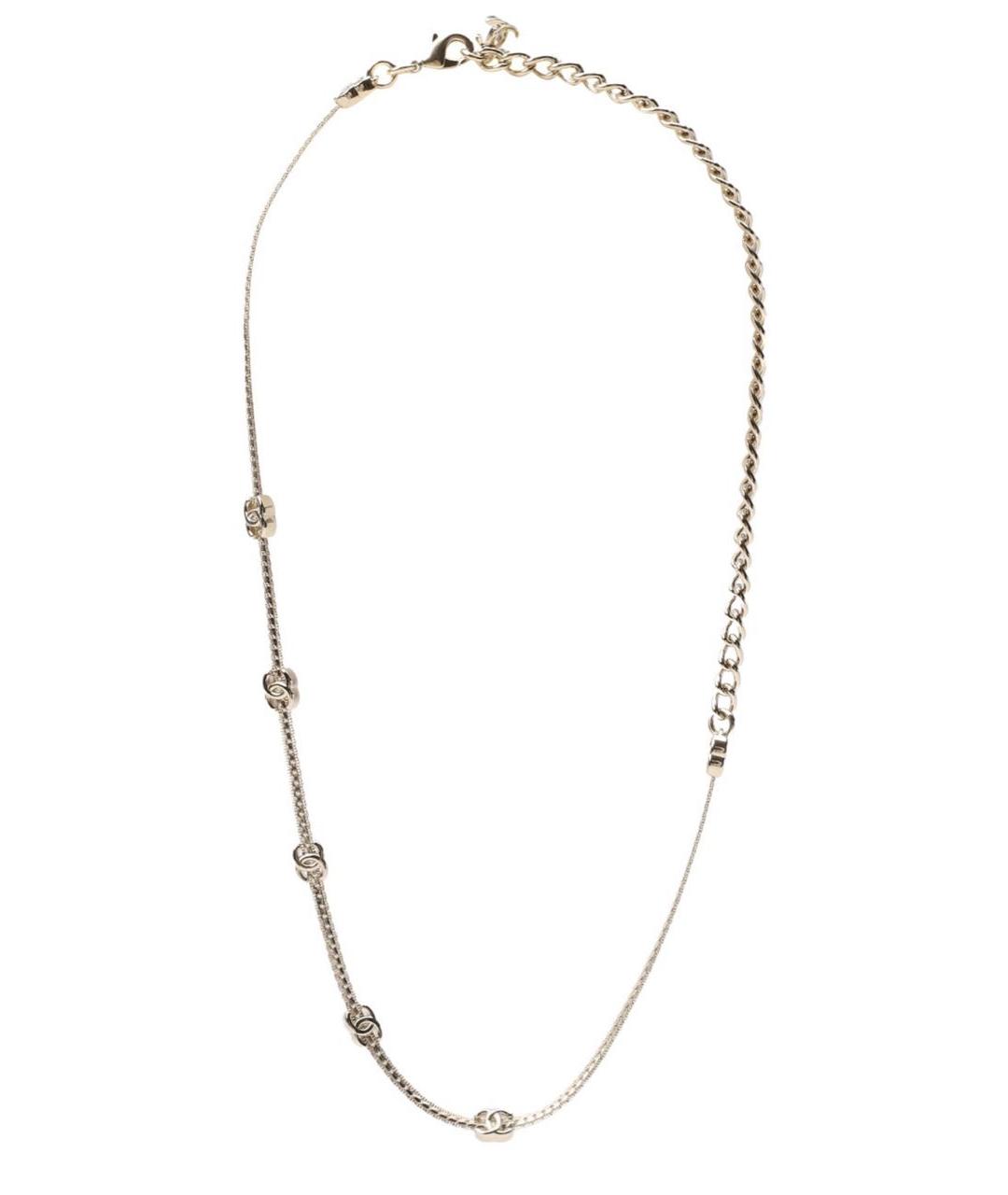CHANEL Золотое металлическое колье, фото 1