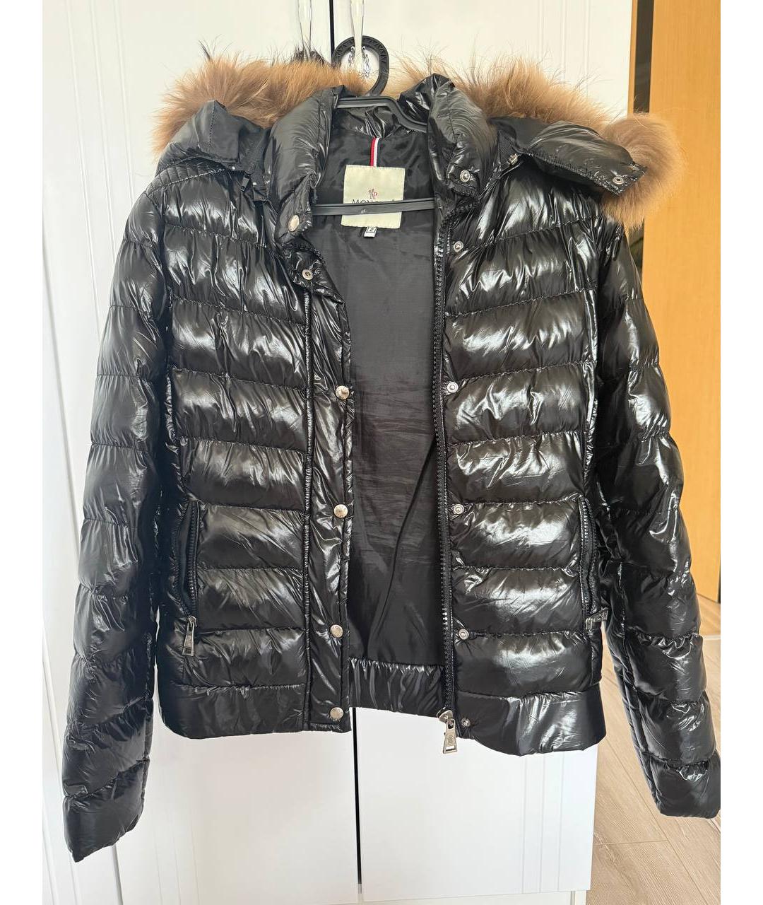 MONCLER Черный пуховик, фото 6