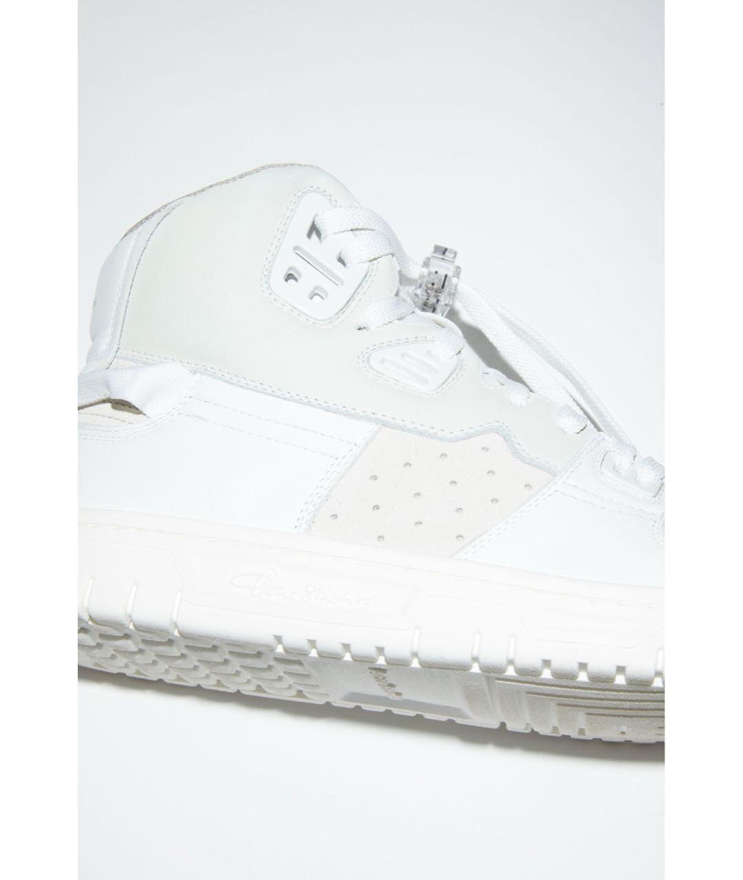 ACNE STUDIOS Белые кожаные кроссовки, фото 4