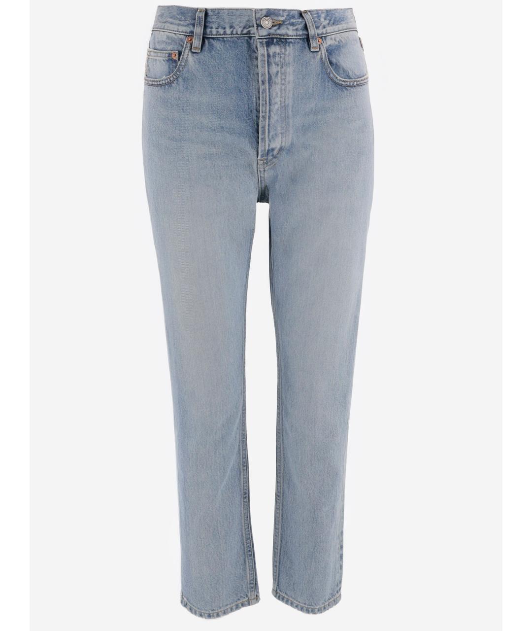 SAINT LAURENT Синие прямые джинсы, фото 1