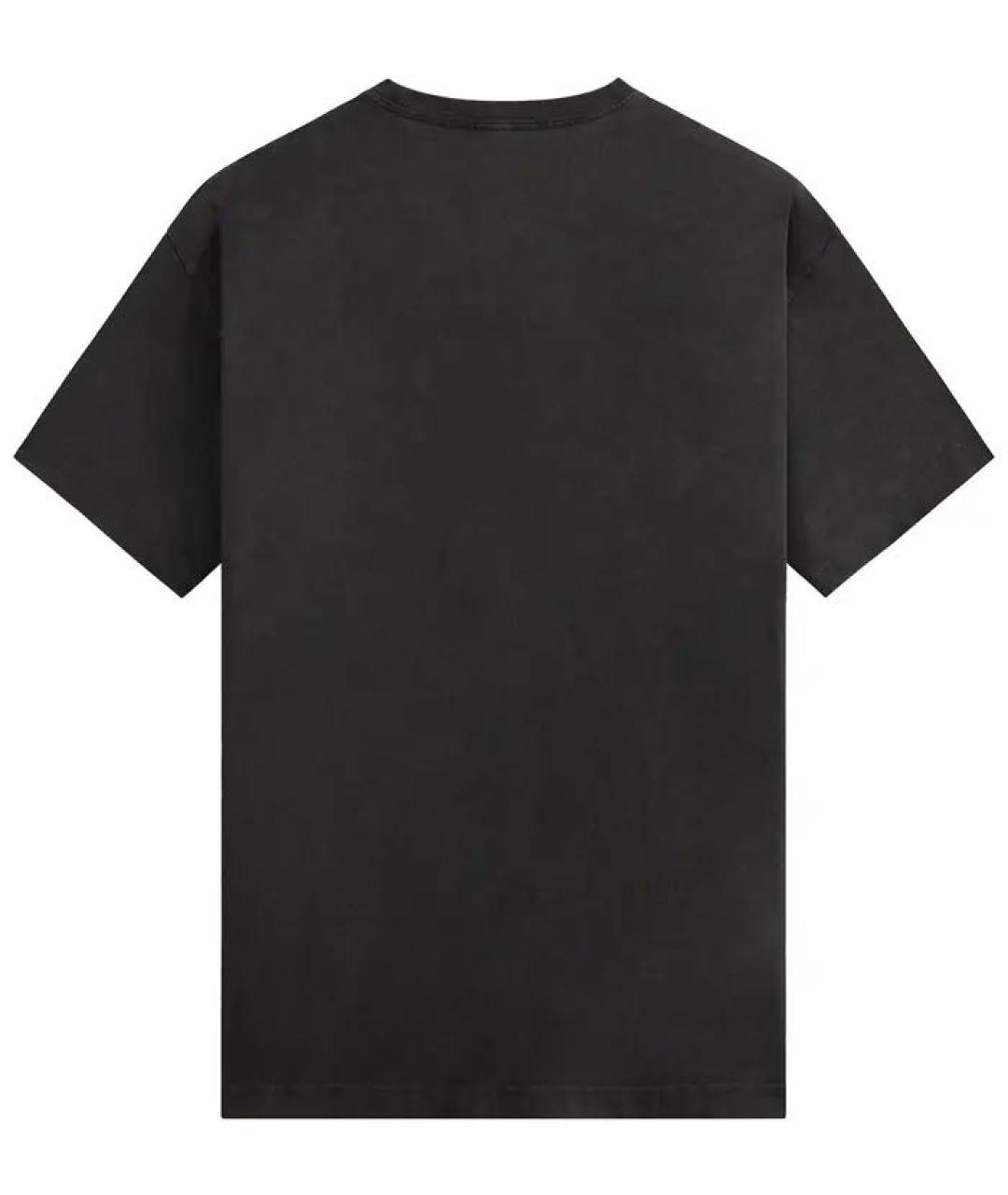 KITH Черная хлопковая футболка, фото 2