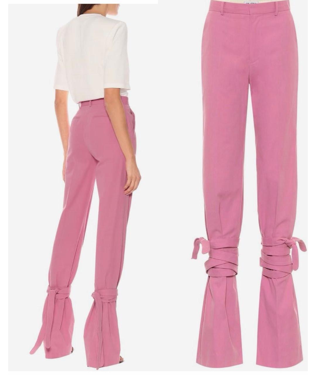 THE ATTICO Розовые брюки широкие, фото 2