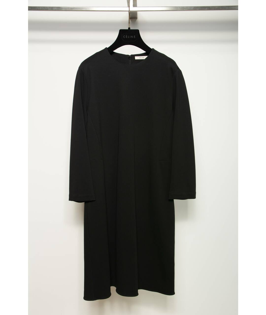 CELINE PRE-OWNED Черное вискозное повседневное платье, фото 2