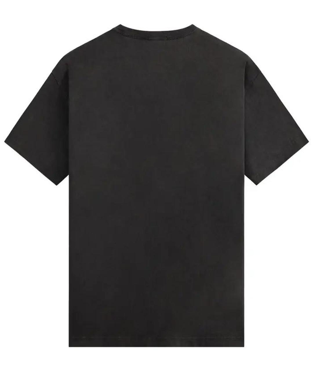 KITH Черная хлопковая футболка, фото 2