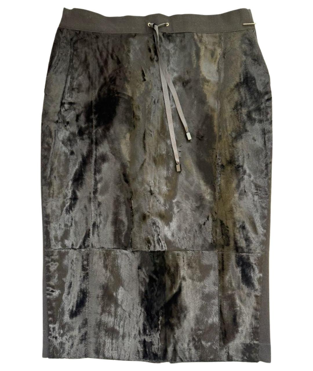 TWIN-SET Черная юбка миди, фото 1