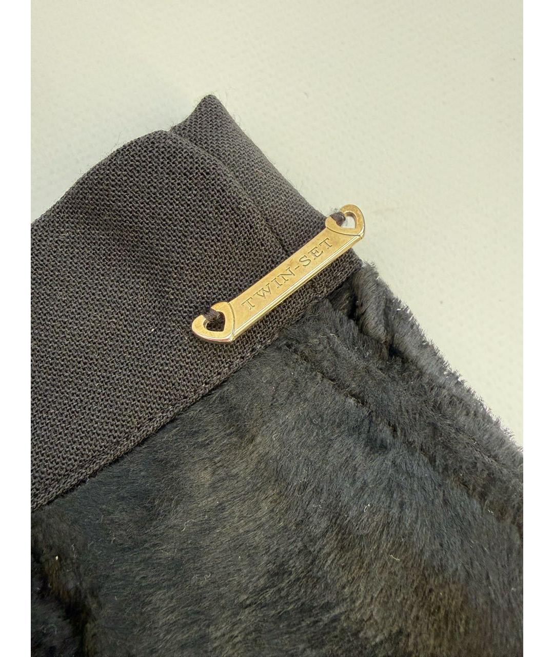 TWIN-SET Черная юбка миди, фото 4