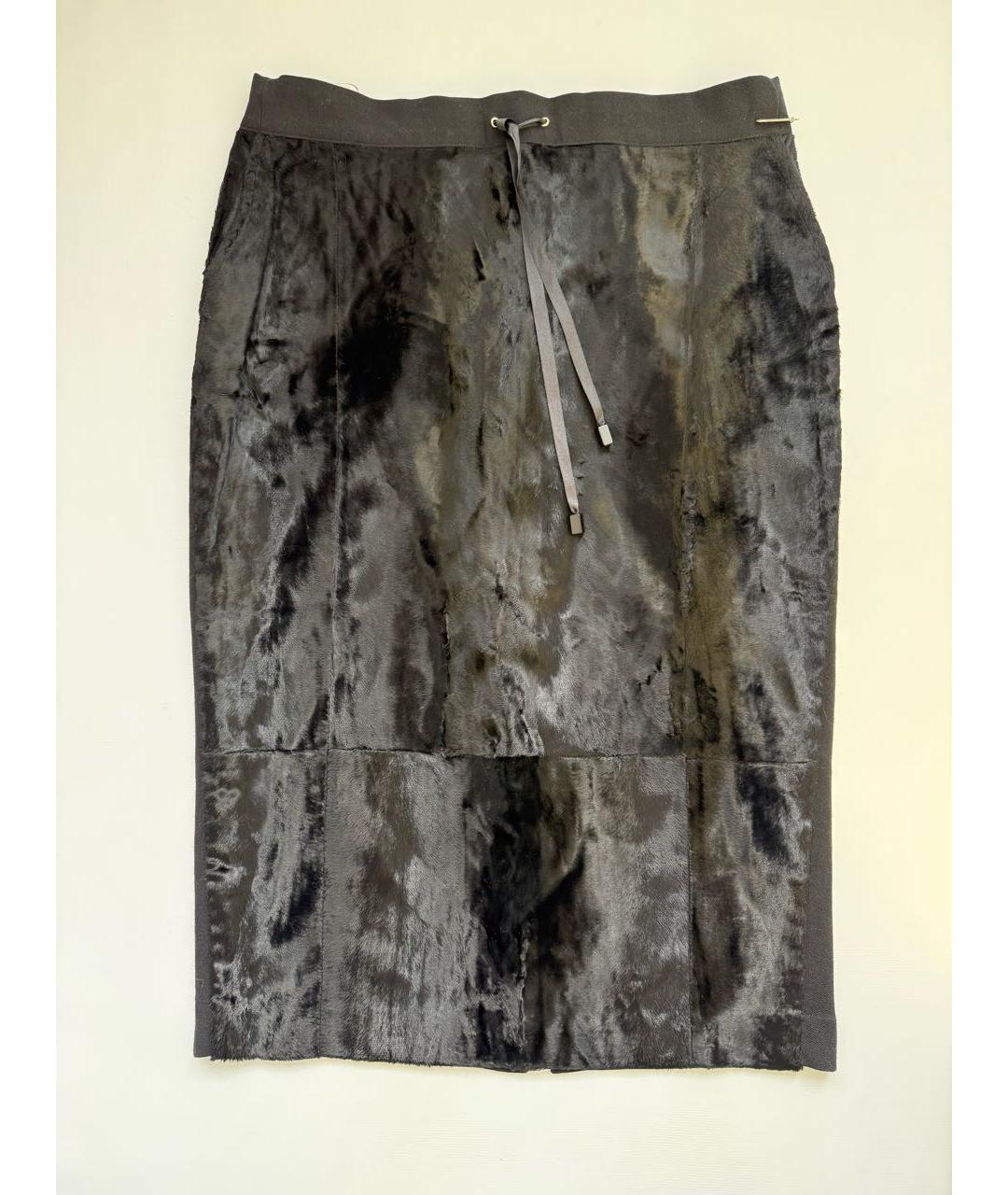 TWIN-SET Черная юбка миди, фото 6