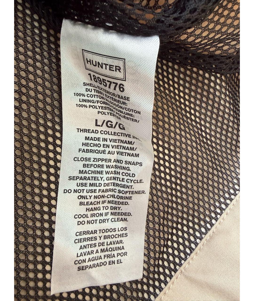 HUNTER Бежевая хлопковая парка, фото 5