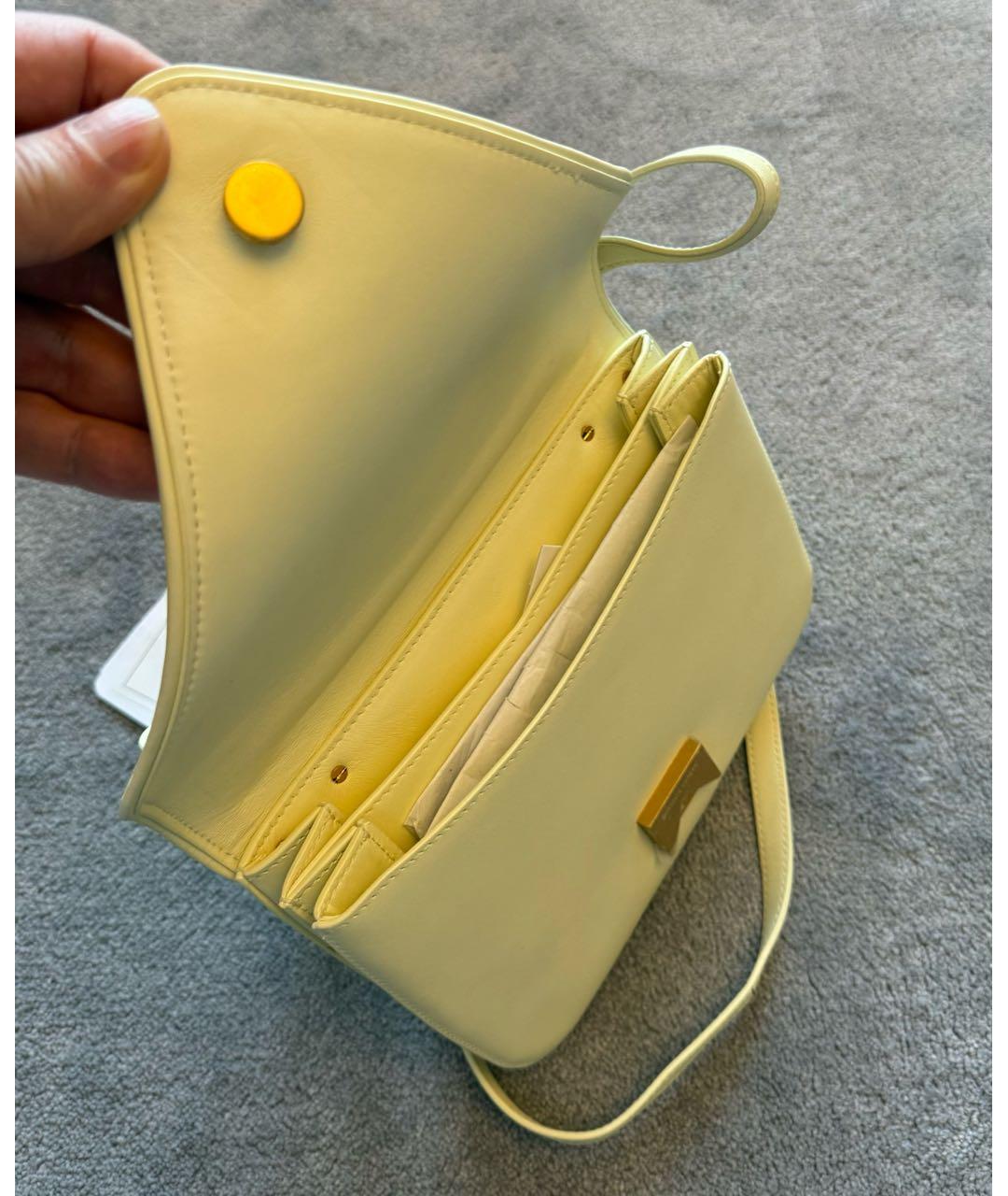 BOTTEGA VENETA Бежевая кожаная сумка через плечо, фото 2