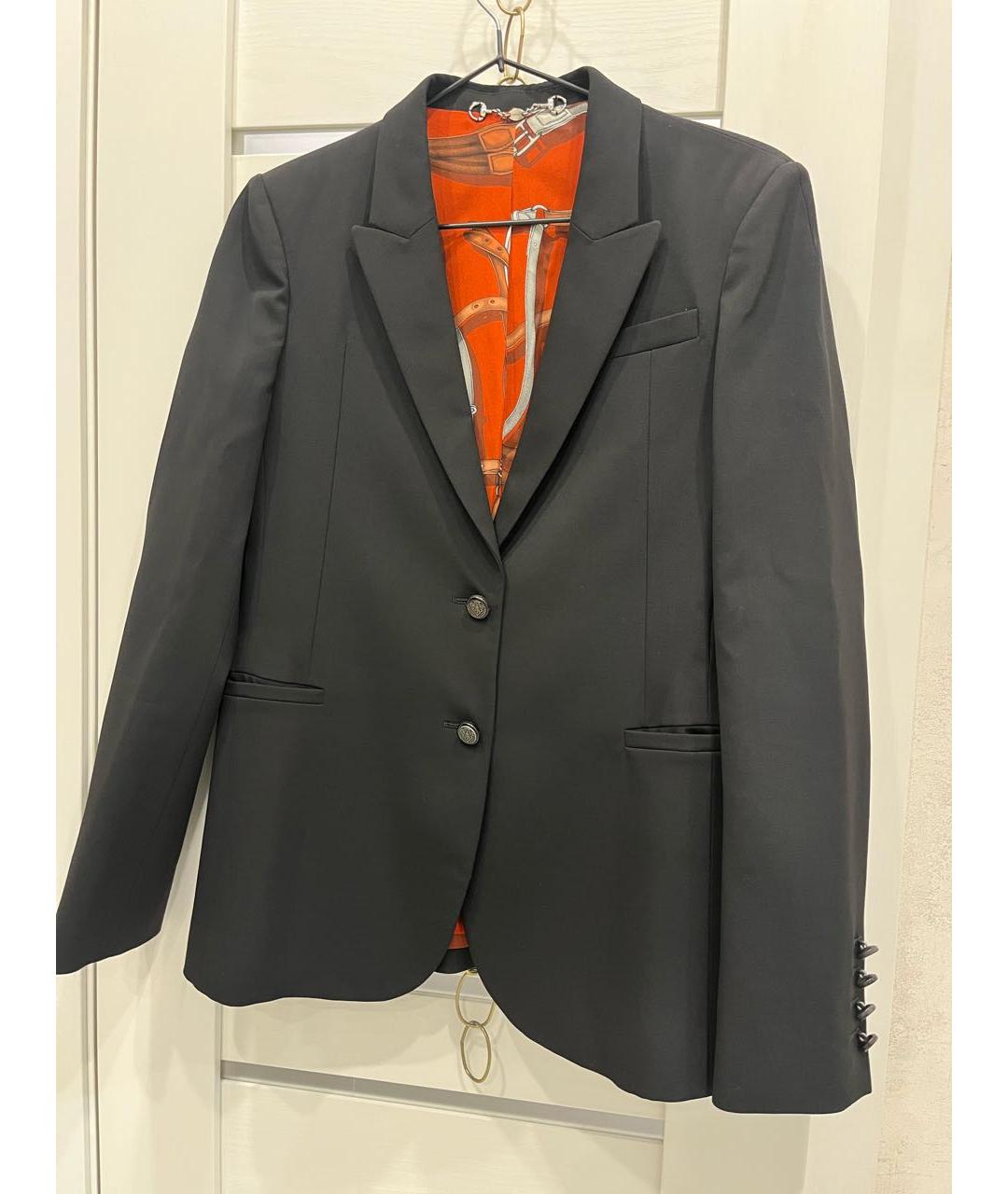 GUCCI Черный хлопковый жакет/пиджак, фото 5