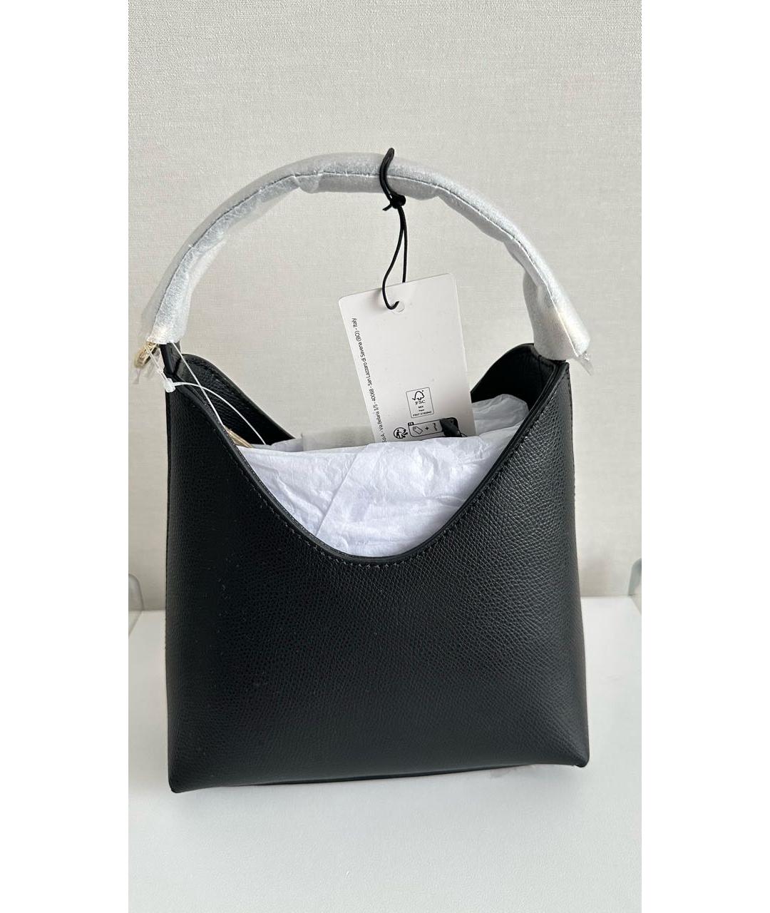 FURLA Черная кожаная сумка с короткими ручками, фото 3
