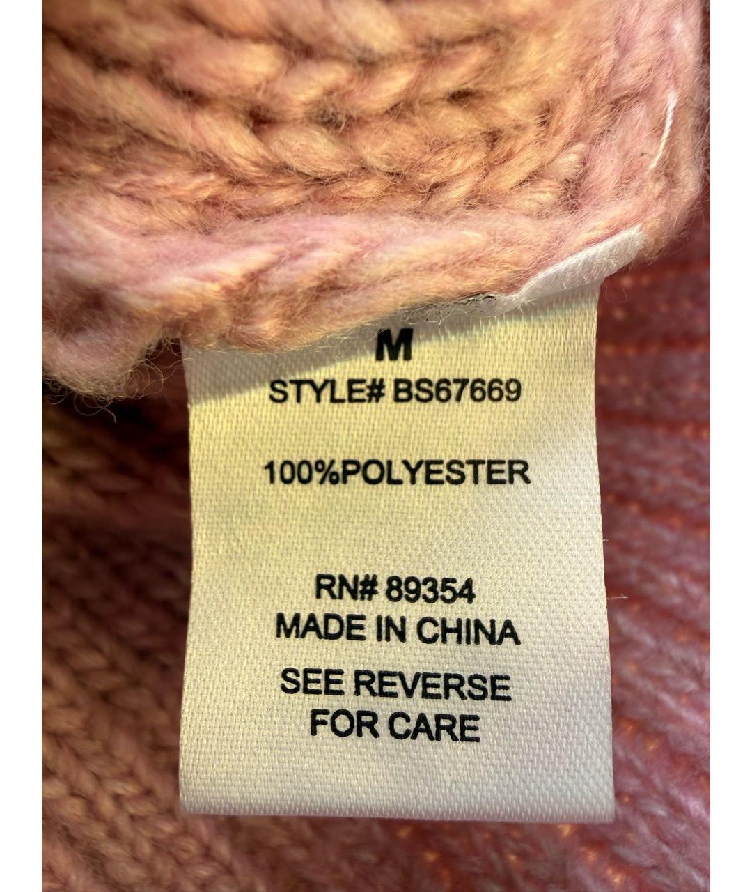 BADGLEY MISCHKA Розовый полиэстеровый кардиган, фото 4