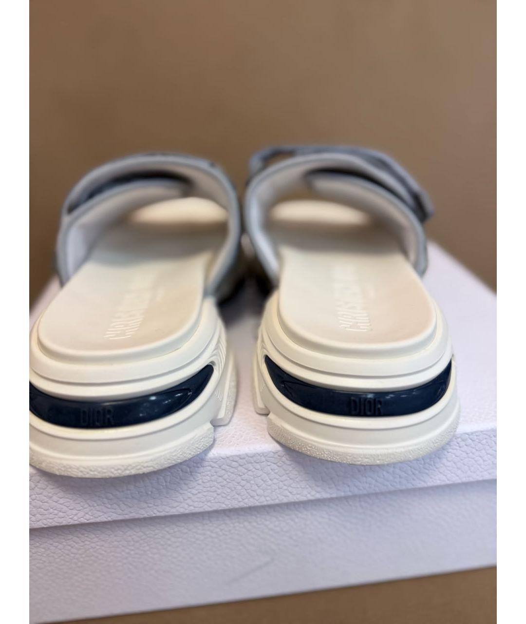 CHRISTIAN DIOR Мульти неопреновые шлепанцы, фото 4