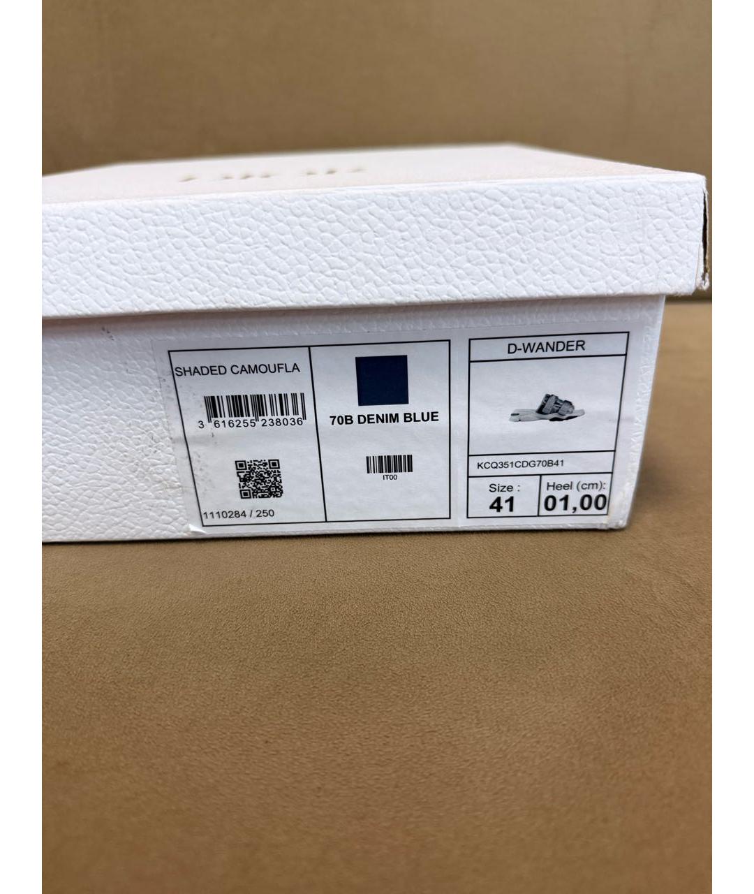 CHRISTIAN DIOR Мульти неопреновые шлепанцы, фото 5