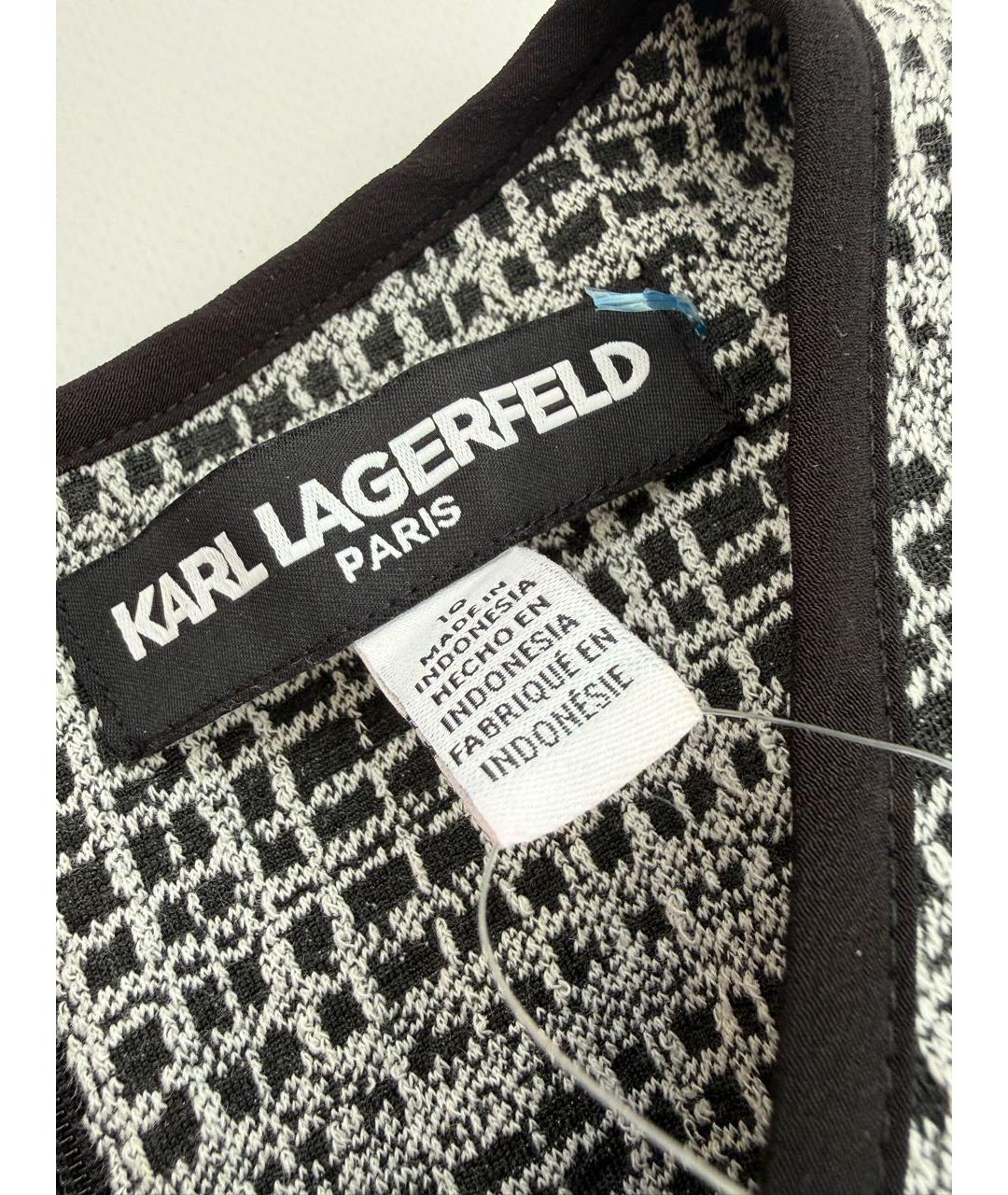 KARL LAGERFELD Серое полиэстеровое повседневное платье, фото 3